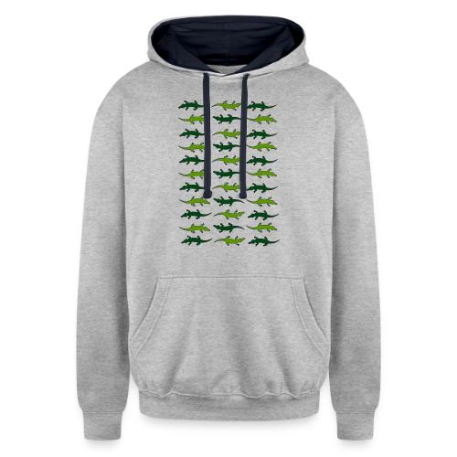 Crocs and gators - Unisex Contrast Hoodie