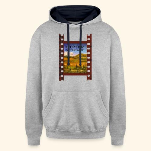 Keep Film in Colorado Filmstrip - Unisex Contrast Hoodie