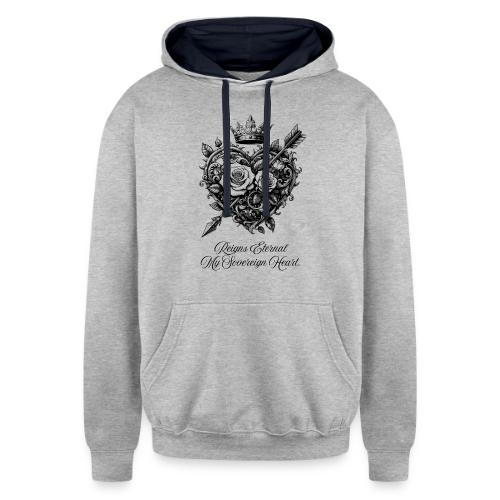 Royal Heart T-Shirt, Mug, & Leggings - Unisex Contrast Hoodie