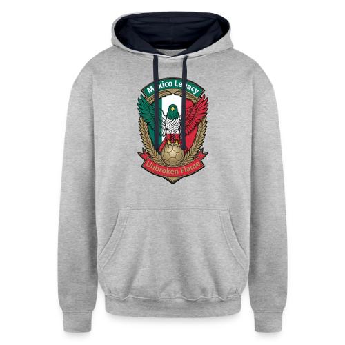 Mexico Eagle Legacy T-Shirt, Mexican Pride Gift - Unisex Contrast Hoodie