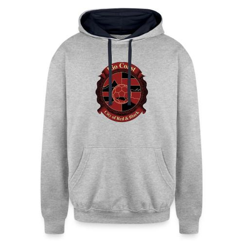 Flamengo Rio Coast T Shirt, Football Pride Gift - Unisex Contrast Hoodie