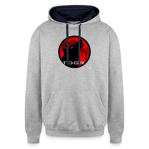 Larger Logo - Unisex Contrast Hoodie