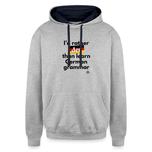 I'd rather der - Unisex Contrast Hoodie