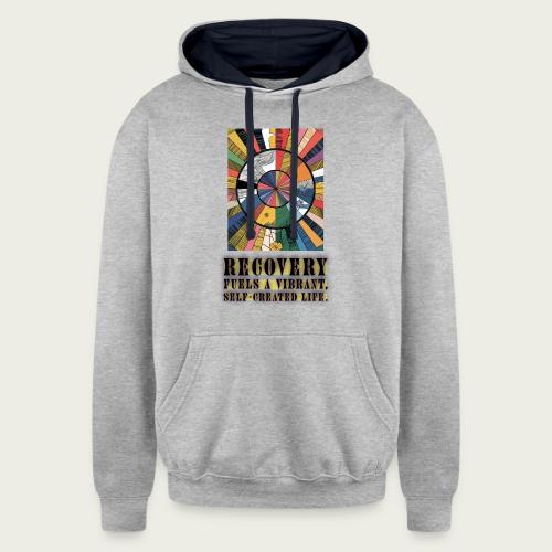 Recovery Mantra for “The Art of Becoming” - Unisex Contrast Hoodie