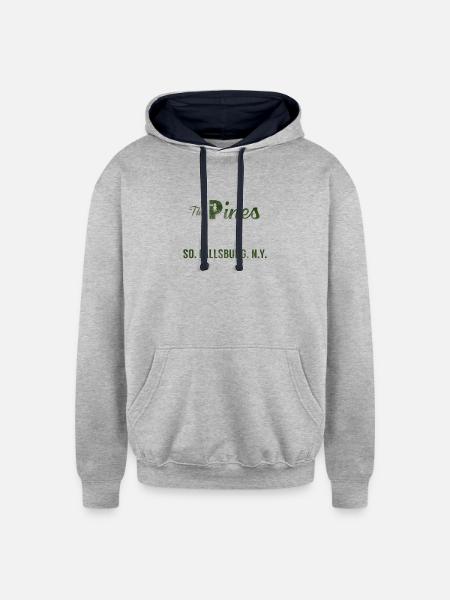 Boxing - Sonny Liston Training Camp shirt - Unisex Contrast Hoodie - heather gray/navy