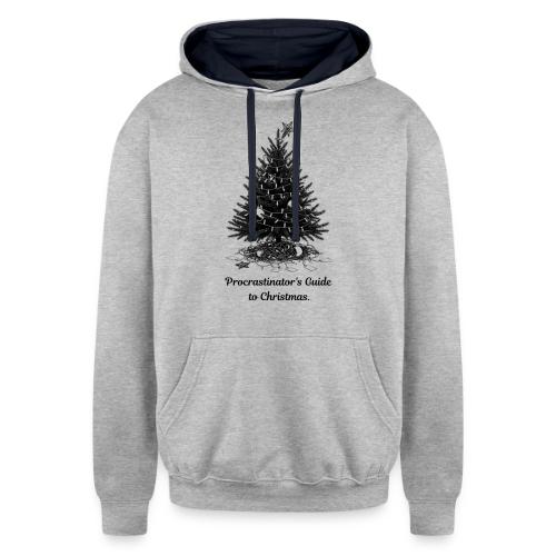Procrastinator's Guide Christmas T-Shirt - Unisex Contrast Hoodie
