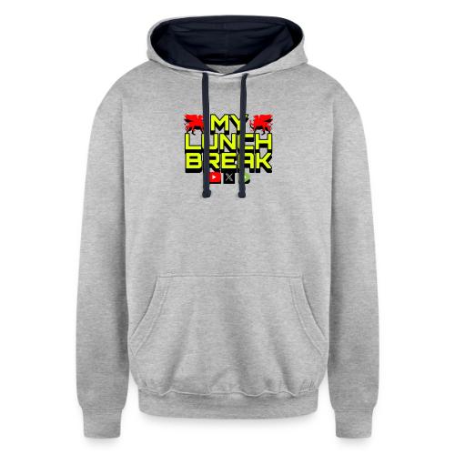 MY LUNCH BREAK 1 Nov 24 - Unisex Contrast Hoodie