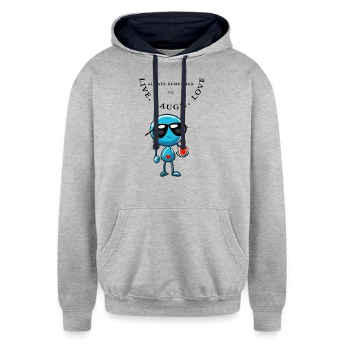Always Remember to live laugh love - Unisex Contrast Hoodie