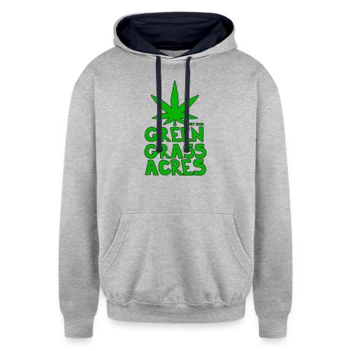 GreenGrassAcres Logo - Unisex Contrast Hoodie