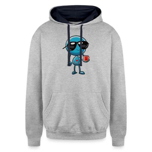 Smoon City 3_I heart Mrs S - Unisex Contrast Hoodie