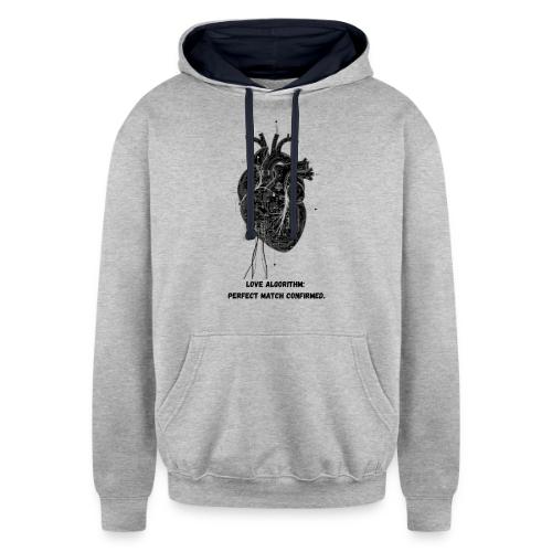 Love Algorithm T-Shirt - Unisex Contrast Hoodie