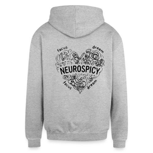 Neurospicy ADHD Hoodie Neurodivergent Gift Hoodie - Unisex Contrast Hoodie