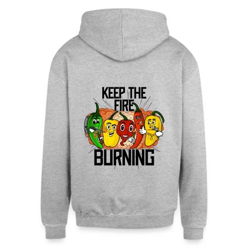 keep the fire burning - Unisex Contrast Hoodie