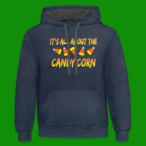 All About the Candy Corn - Unisex Contrast Hoodie