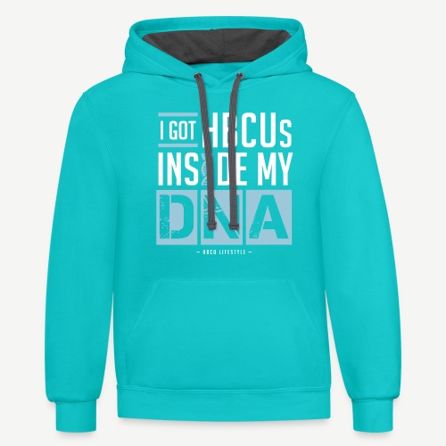 I Got HBCUs Inside My DNA - Unisex Contrast Hoodie