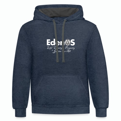 EdenOS Values T-Shirt - Unisex Contrast Hoodie