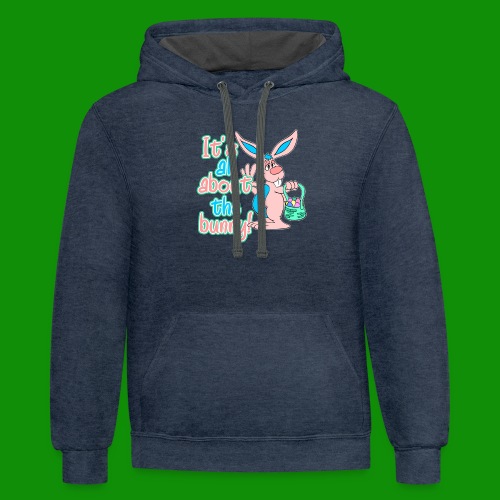 It's All About the Bunny! - Unisex Contrast Hoodie