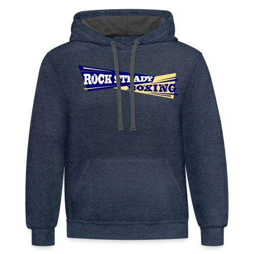 Rock Steady Boxing Famous Coach Shirt - Unisex Contrast Hoodie