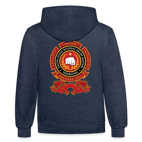 United States National Grand Masters Federation - Unisex Contrast Hoodie