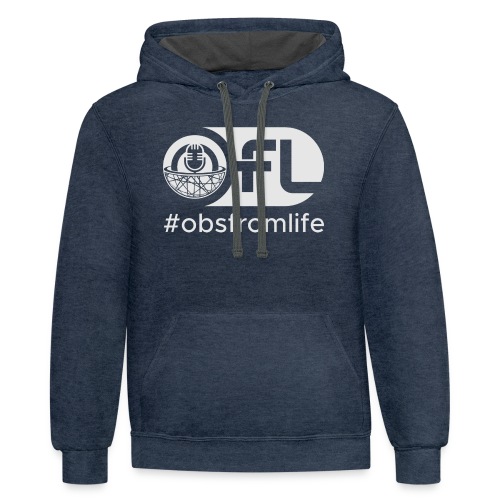 Observations from Life Logo with Hashtag - Unisex Contrast Hoodie