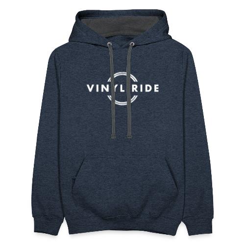 Vinyl Ride Logo - Unisex Contrast Hoodie