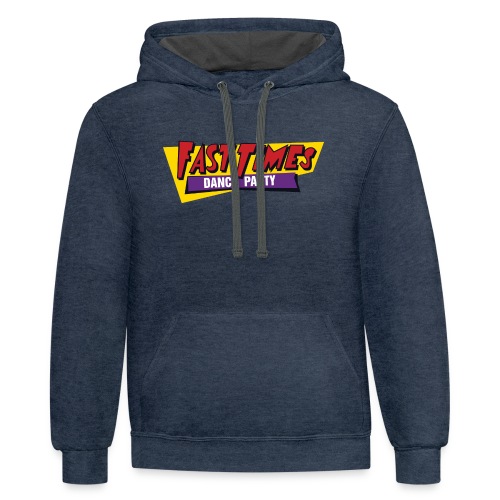 Fast Times Front to Backer - Unisex Contrast Hoodie