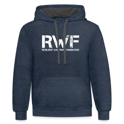 RWF White - Unisex Contrast Hoodie