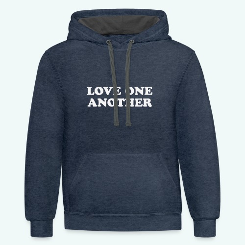 Love One Another - Unisex Contrast Hoodie
