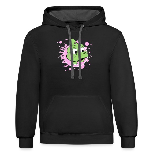 Camille spreadshirt design 01 png - Unisex Contrast Hoodie
