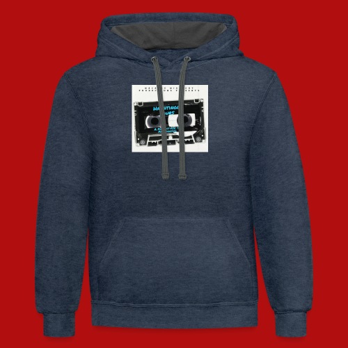 Official Hauntingly Yours Logo - Unisex Contrast Hoodie