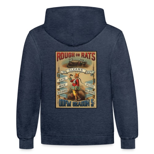 Rough on Rats ODFM Podcast™ - Unisex Contrast Hoodie