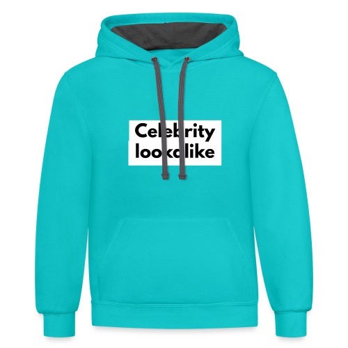 Celebrity lookalike - Unisex Contrast Hoodie