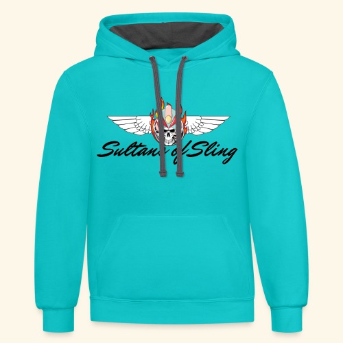 Sultans of Sling Shirt Logo - Unisex Contrast Hoodie