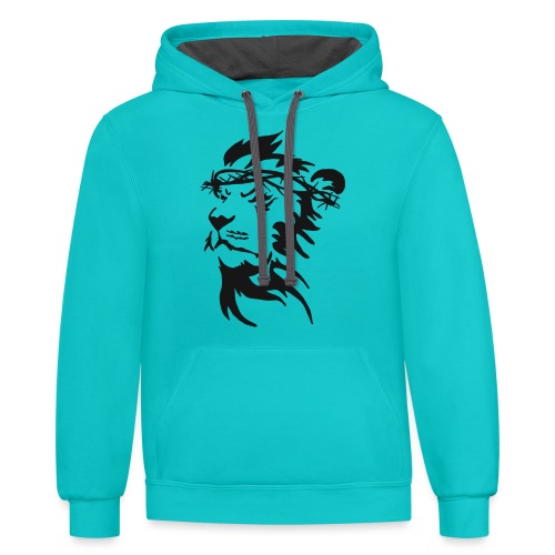 Lion Ziklag double sided - Unisex Contrast Hoodie