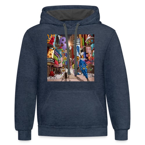 Welcome To Candyland - Unisex Contrast Hoodie