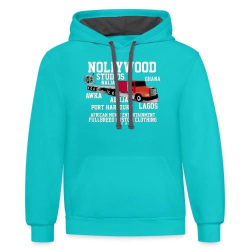 Nollywood Customized - Unisex Contrast Hoodie