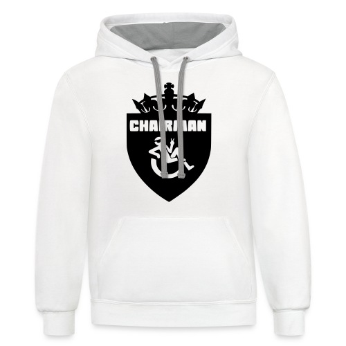 Chairman design for male wheelchair users - Unisex Contrast Hoodie