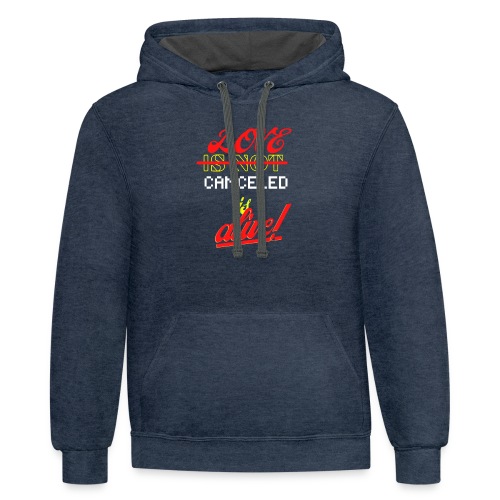 Love Is Not Canceled Is Alive! - Unisex Contrast Hoodie