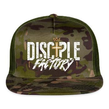 Disciple Factory Logo - Trucker Hat - MultiCam\green - Front