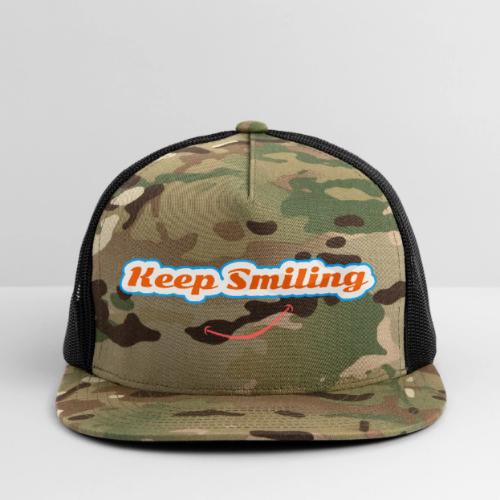Keep Smiling Positive Vibes Graphic - Trucker Hat
