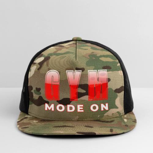 Gym Mode On Fitness Typography Design - Trucker Hat
