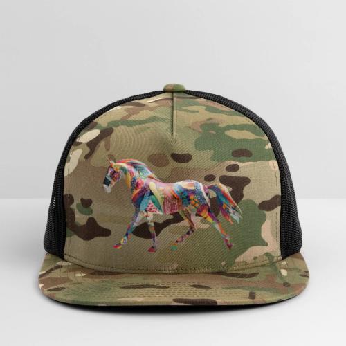 Colorful Abstract Horse Art Design - Trucker Hat