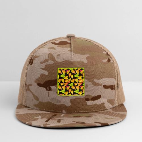 Neon Leaf Art Elegance - Trucker Hat