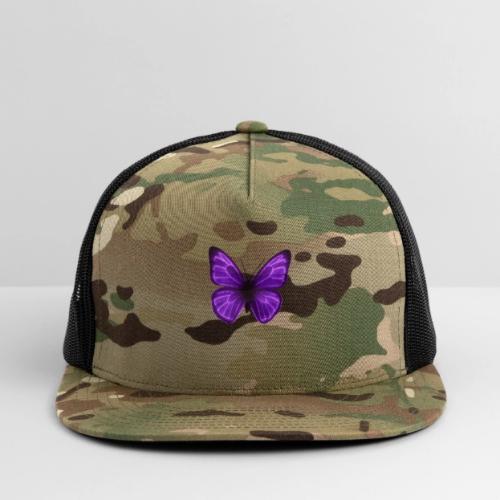 Neon Purple Butterfly - Trucker Hat