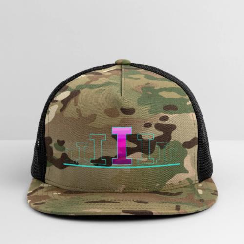 Letter I – Capital Varsity Alphabet Monogram - Trucker Hat