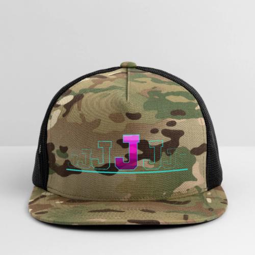 Letter J – Capital Varsity Alphabet Monogram - Trucker Hat