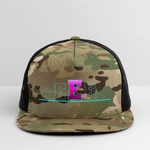 Letter E – Capital Varsity Alphabet Monogram - Trucker Hat