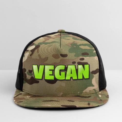 Vegan Bold Green Typography Design - Trucker Hat