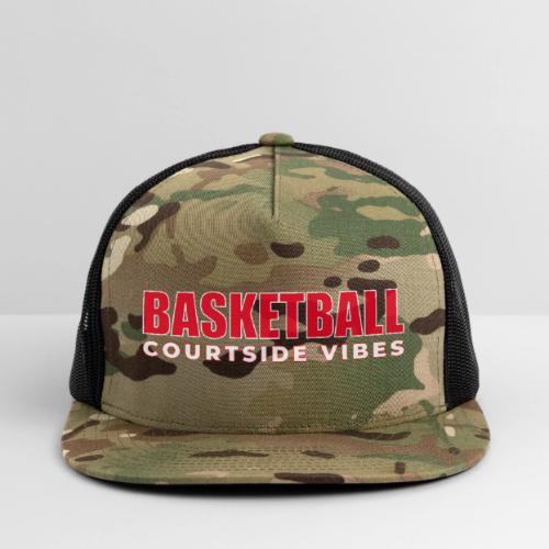 Courtside Vibes Basketball Typography Design - Trucker Hat