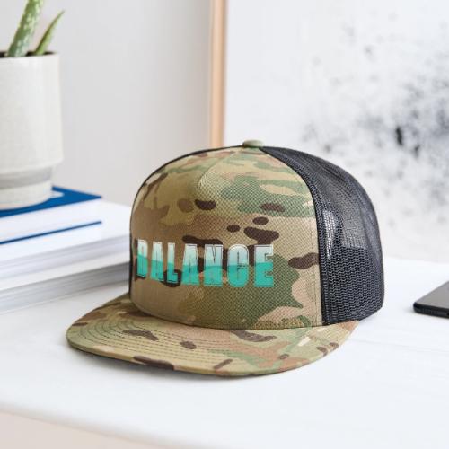 BALANCE Calm Teal Minimal Word Art Design - Trucker Hat